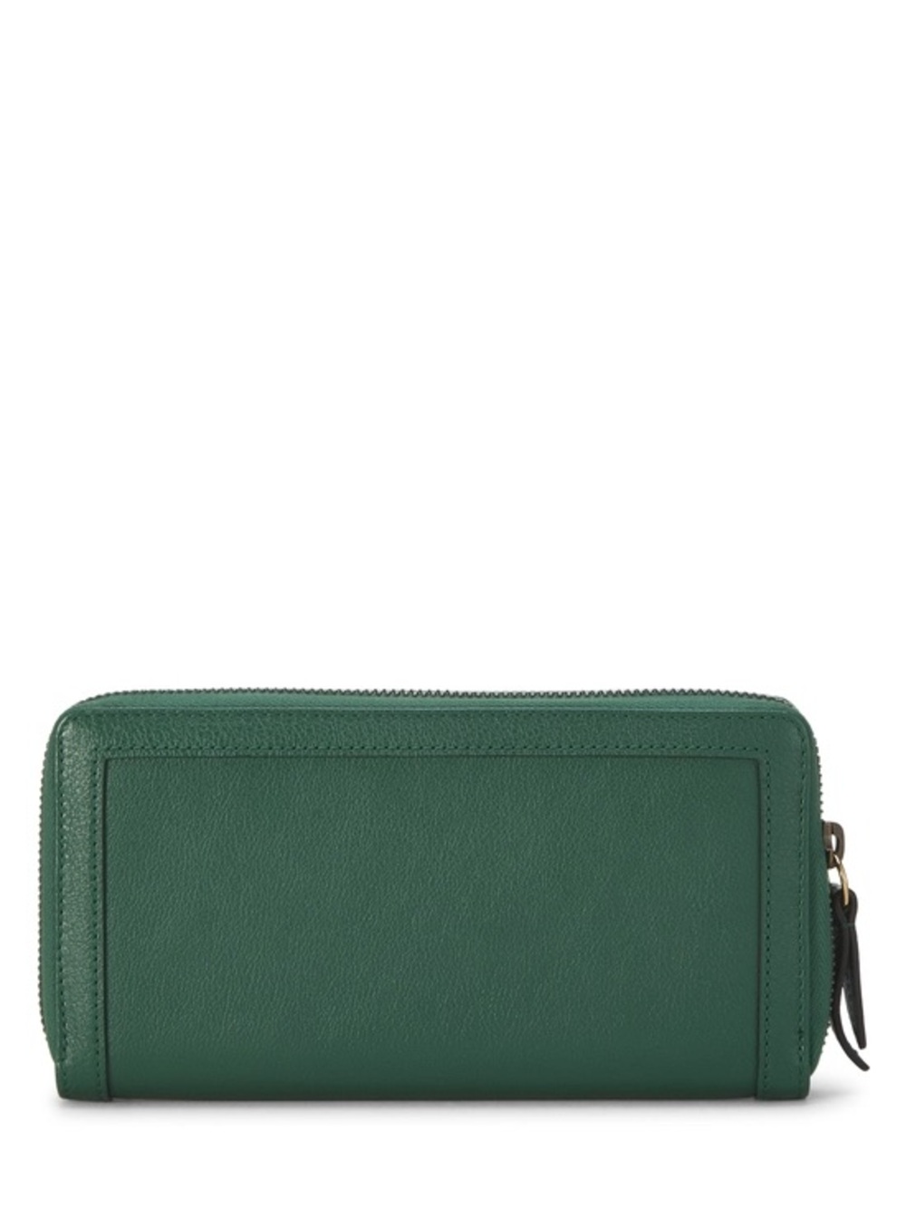 Gucci - Green Leather Bamboo Zip Around Wallet - Picture 3 of 10